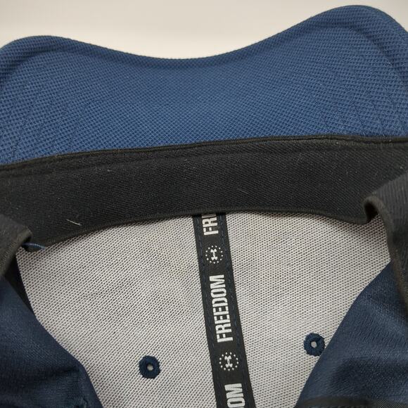 Under Armour Fitted Baseball Cap Blue Medium Classic Fit Embroidered Patriotic - Picture 8 of 9